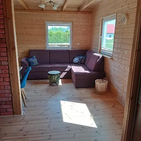 בקתה Drewniany Na Kaszubach U Oli *