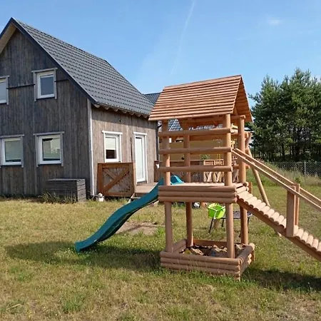 Drewniany Na Kaszubach U Oli Dağ evi Niesiolowice